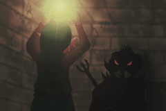 Link face à Ganon le Prince des Ténèbres