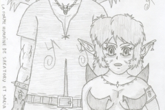 Sakatoru et Saria la sorcière malfaisante