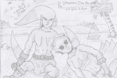 Le jeune couple Zora sur la Plage de la Grande Baie
