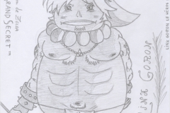 Link Goron avec le Bâton de Dobon