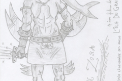 Link Zora avec l'Épée Légendaire des Zoras