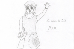 Arielle la soeur de Link en version manga