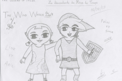 The Wind Waker, portrait de Link et Arielle