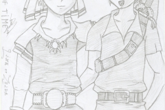 Link et Zelda en portrait