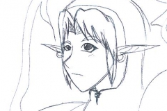 Visage de Link (sans couleurs)