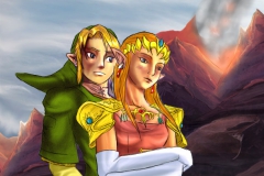 Link et Zelda (Couleurs)