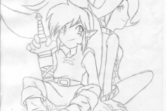 Link en compagnie de Din