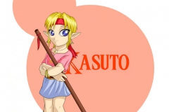 Chibi Kasuto avec un fond
