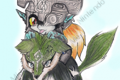 Midna and Wolf Link