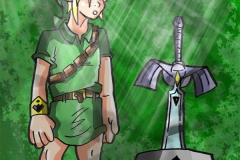 Link enfant et l'Epée de Maître