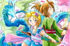 Link et Kasuto en kimono