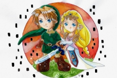 Link et Zelda TP Chibi