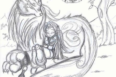 Link loup avec Zelda