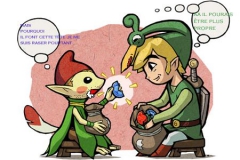 Link et un Minish mal rasé